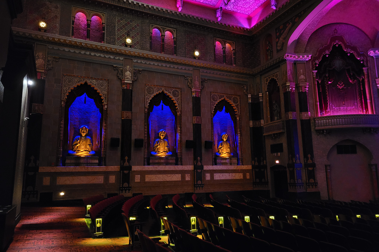 Oriental Theater 1 Lighting design in main auditorium of Oriental Theatre